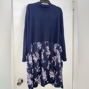 Maurices Navy Long Sleeve Dress
